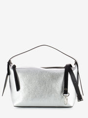 REBELLE - Borsa Hobo S Gilda dollaro laminato silver