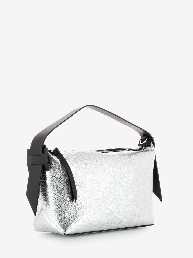 REBELLE - Borsa Hobo S Gilda dollaro laminato silver