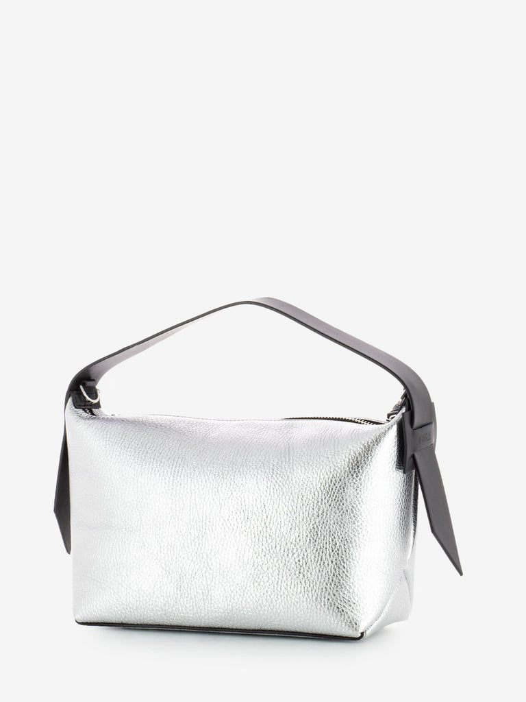 REBELLE - Borsa Hobo S Gilda dollaro laminato silver