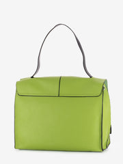 REBELLE - Borsa satchel Clio L pelle verde
