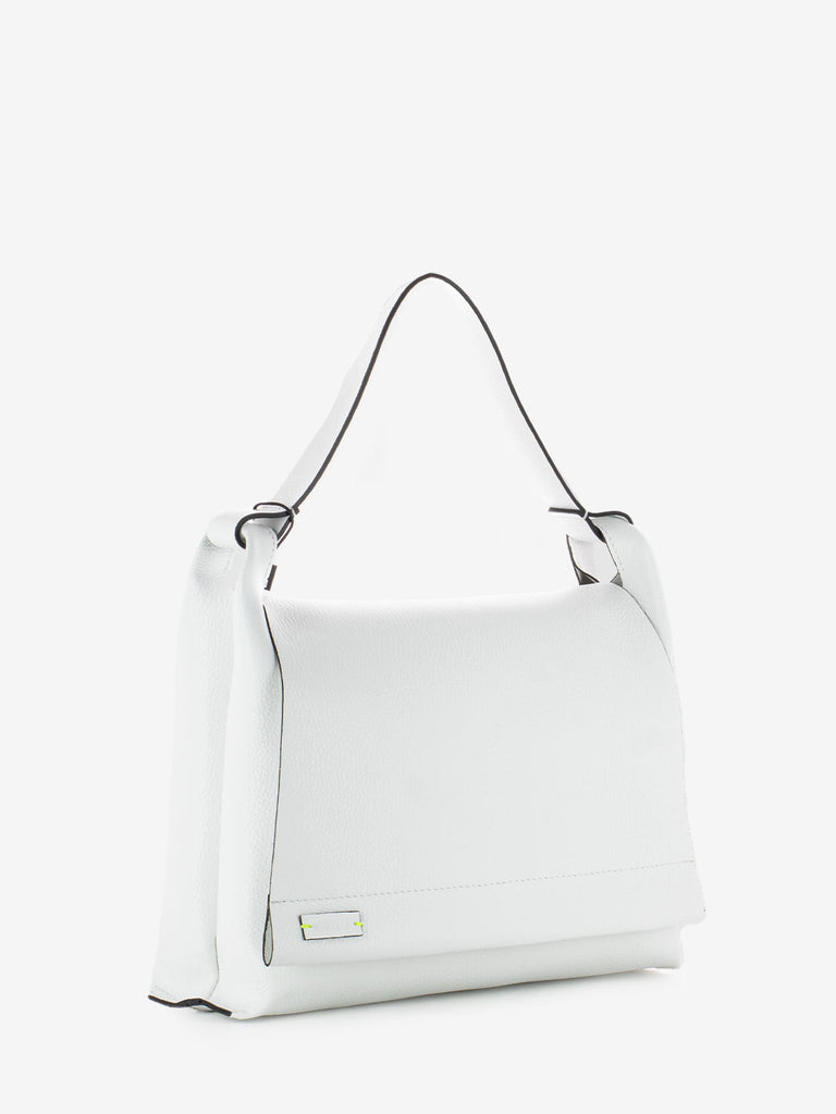 REBELLE - Borsa satchel Ornella white