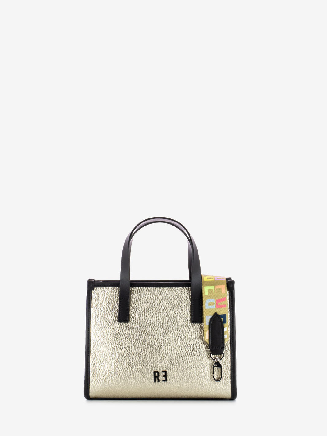Borsa Virtus S dollaro laminato oro