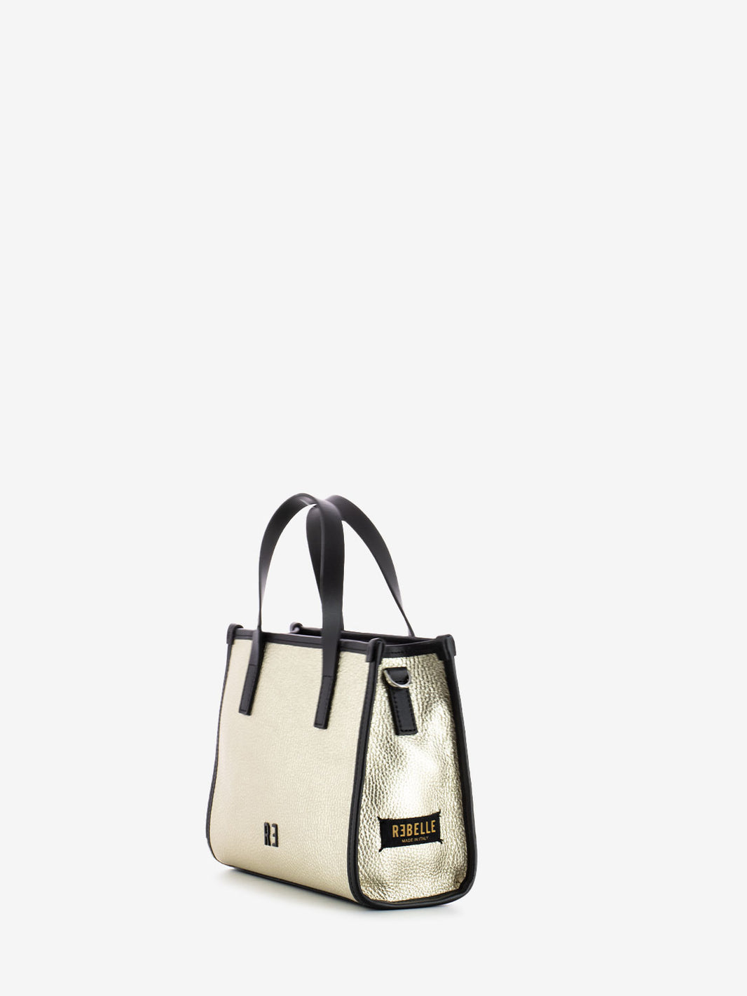 Borsa Virtus S dollaro laminato oro