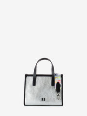 REBELLE - Borsa Virtus S dollaro laminato silver