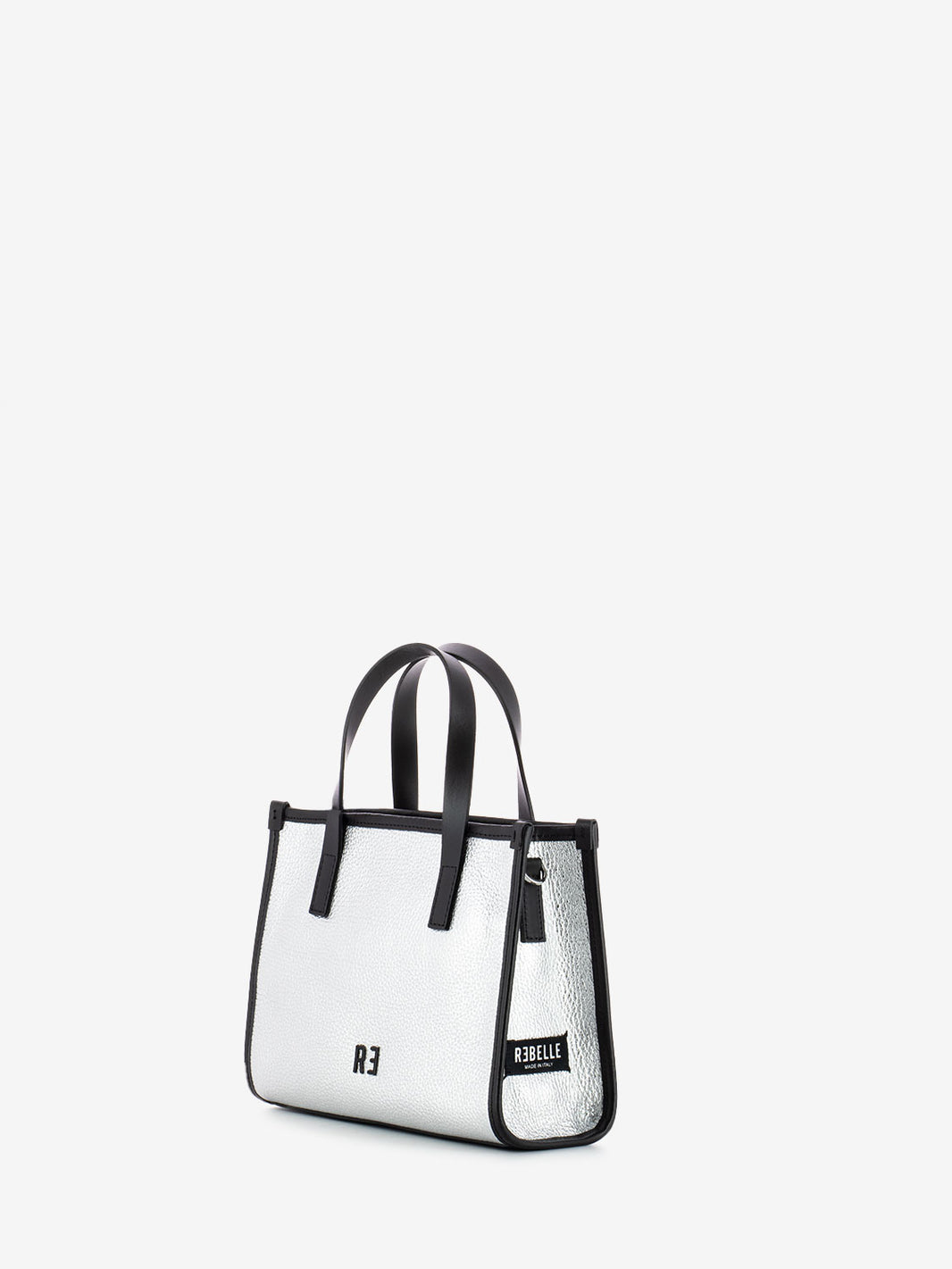 Borsa Virtus S dollaro laminato silver
