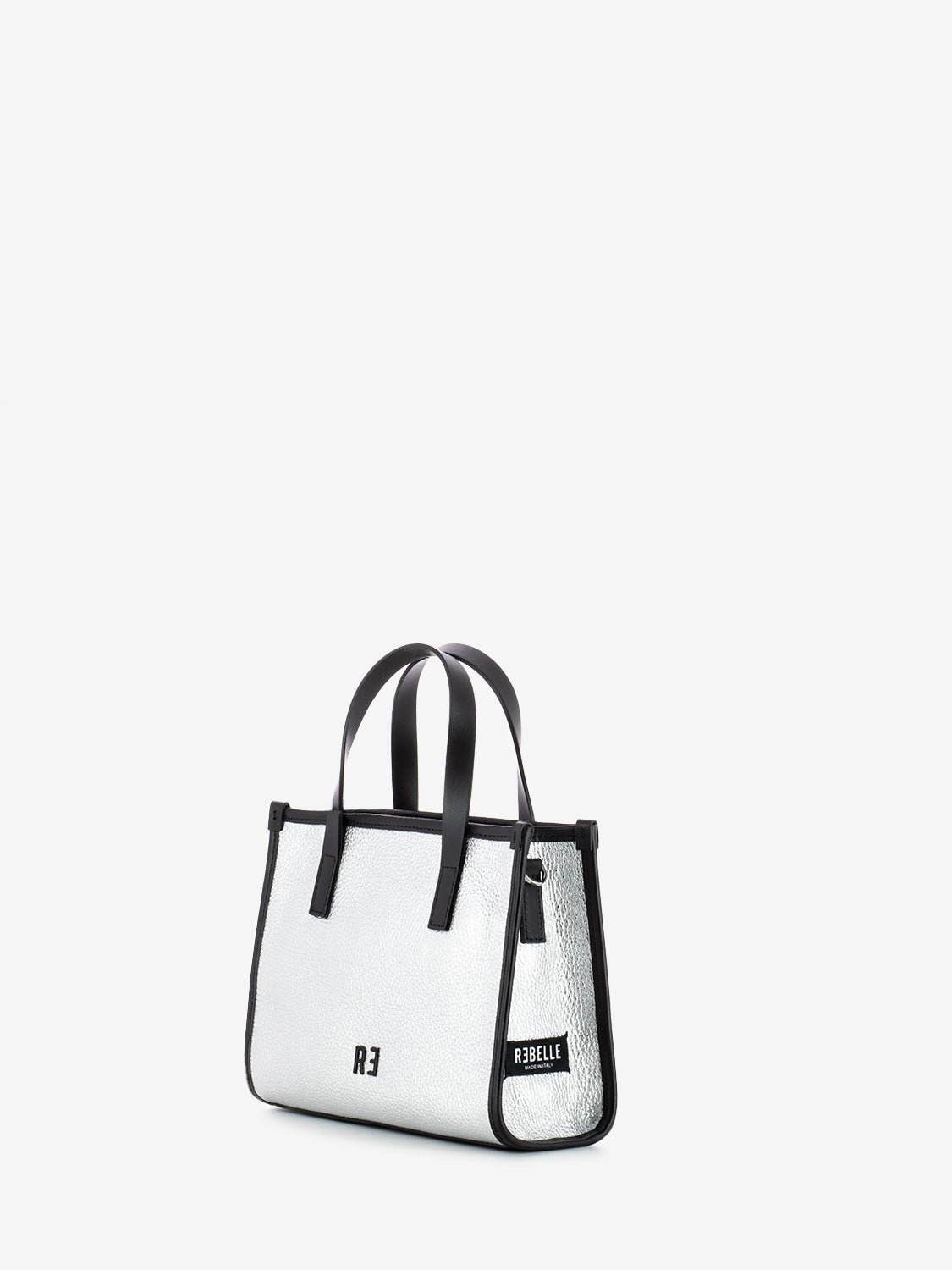 Borsa Virtus S dollaro laminato silver