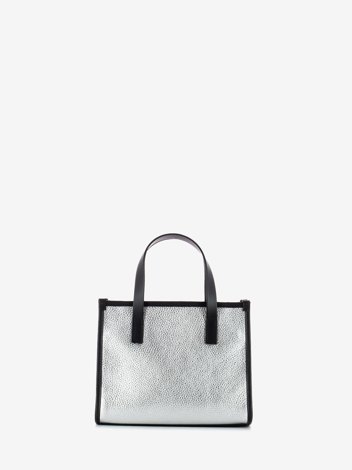 Borsa Virtus S dollaro laminato silver