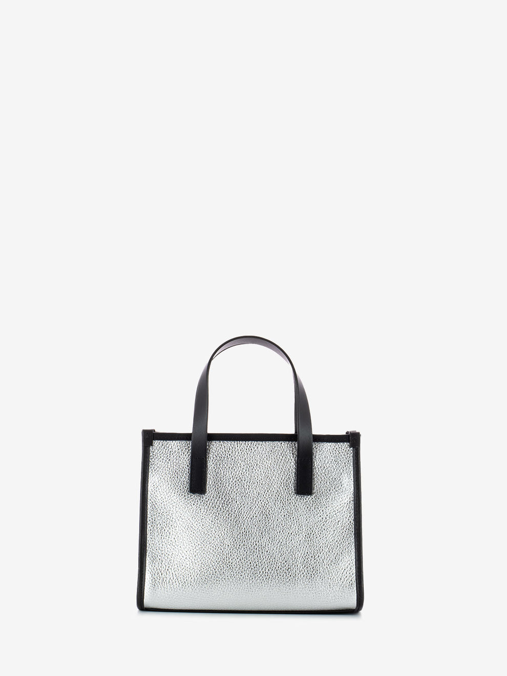 Borsa Virtus S dollaro laminato silver