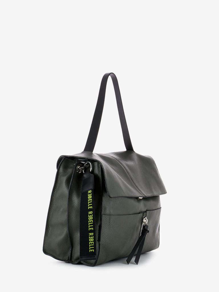 REBELLE - Clio Satchel L Dollaro Olive