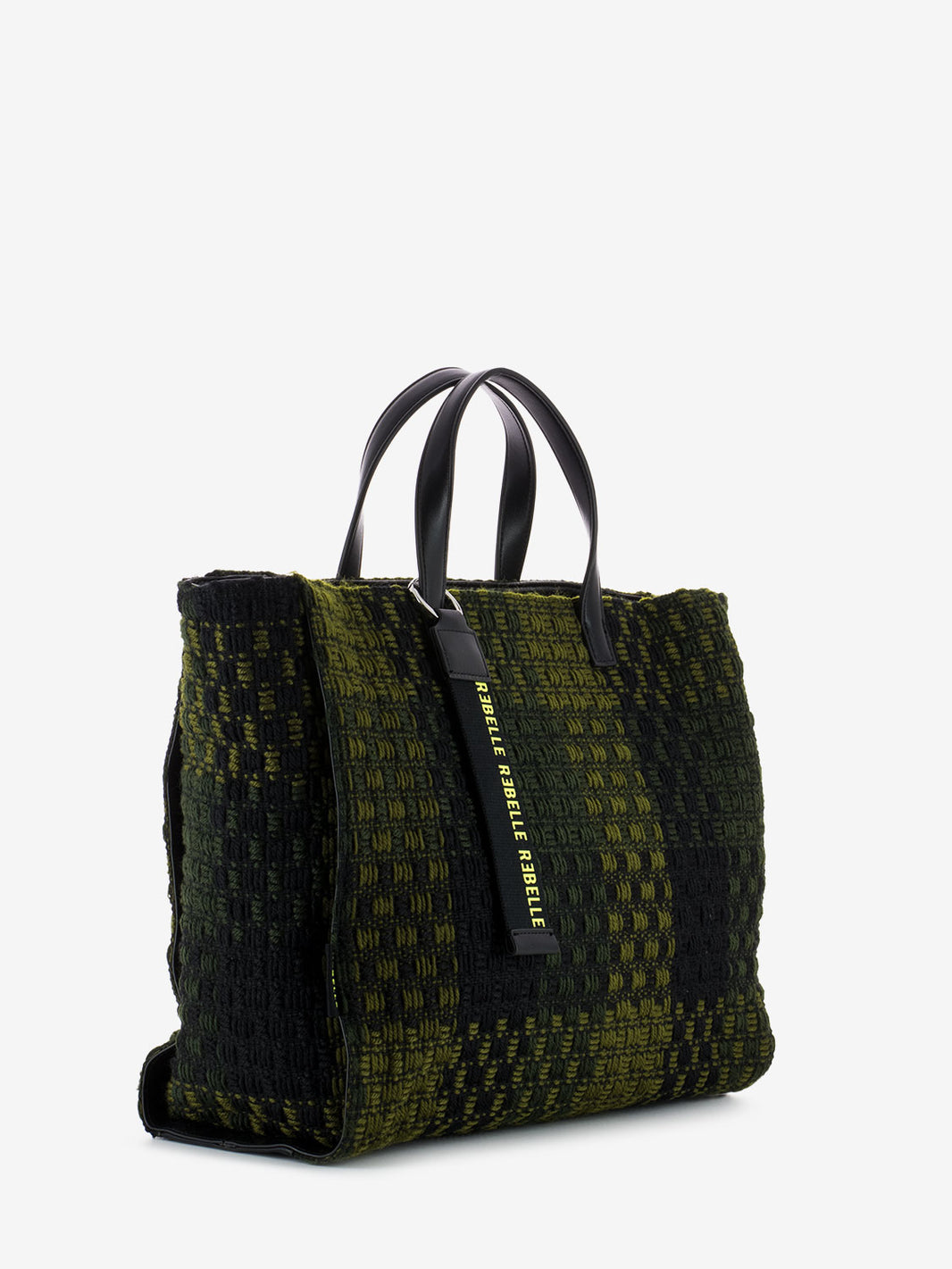 Shopper Ashanti S Checked Wire olive