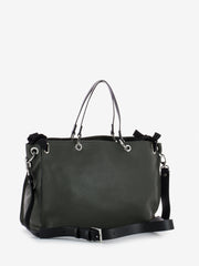 REBELLE - Shopping bag Teti M dollaro olive