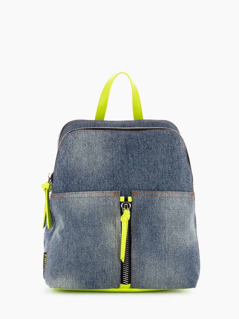 REBELLE - Zaino Diana denim / lime