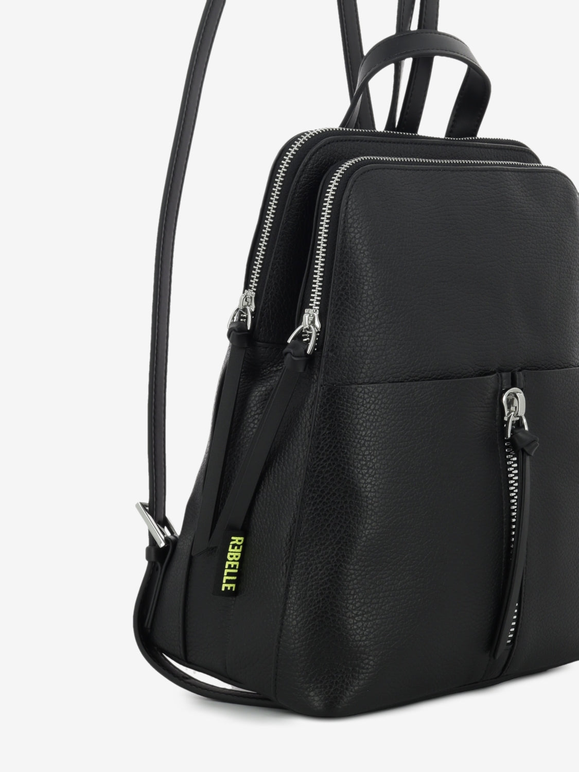 Diana backpack in black dollar leather