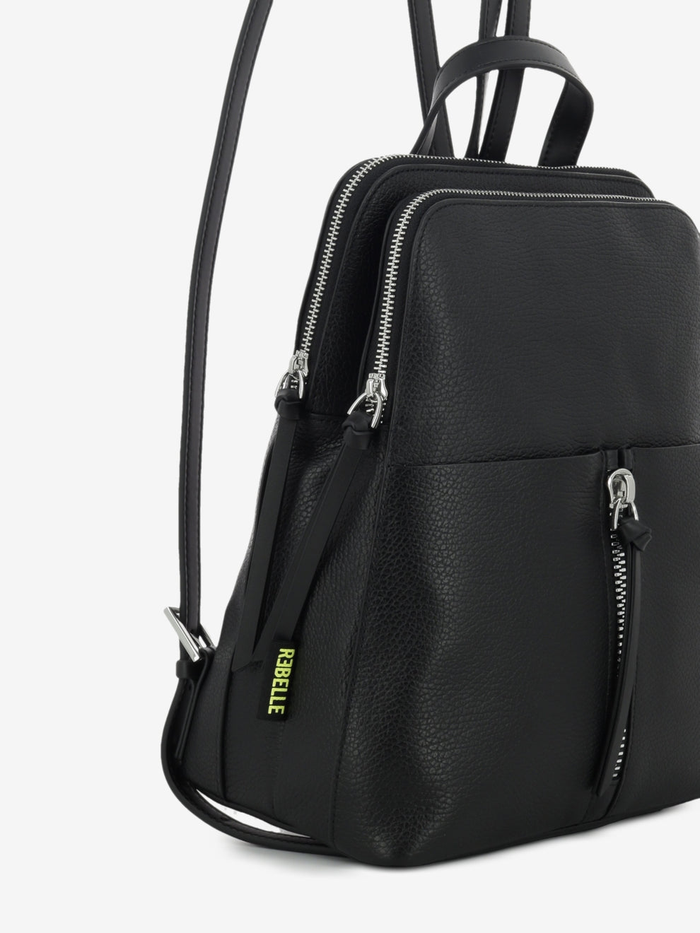 Diana backpack in black dollar leather