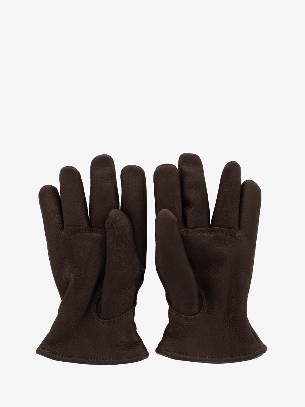 Lined buckskin brown gloves