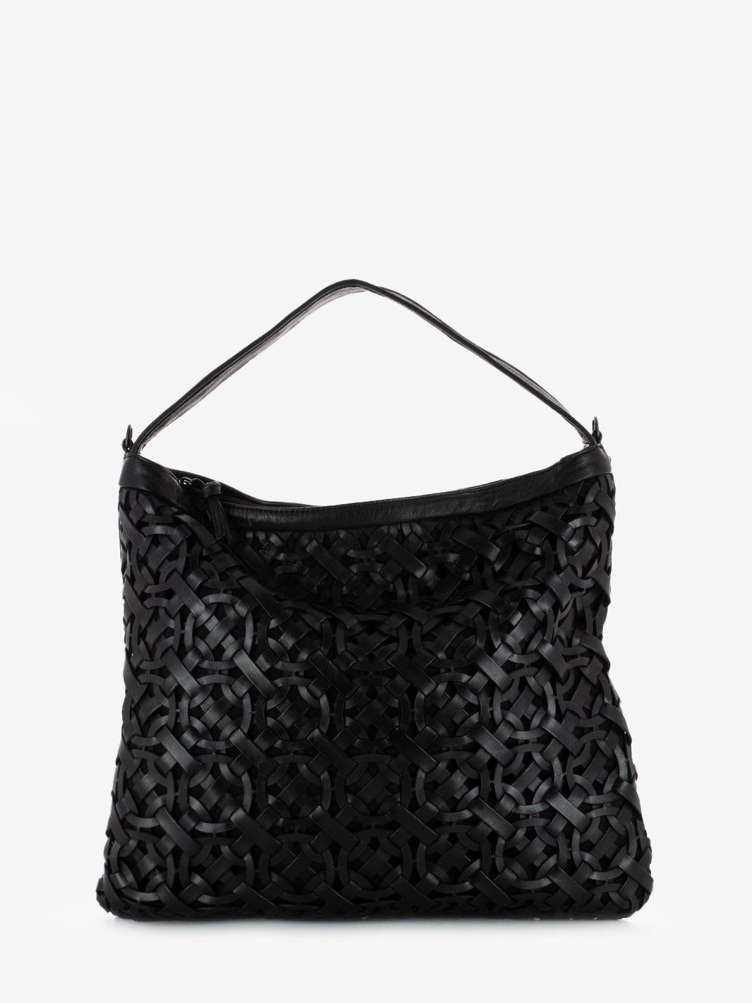 Black Braided Shopper Ring