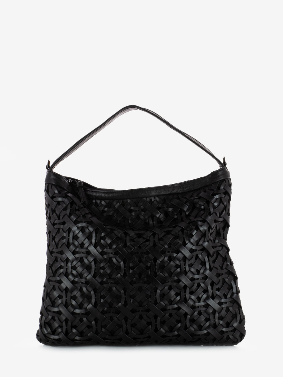 Black Braided Shopper Ring