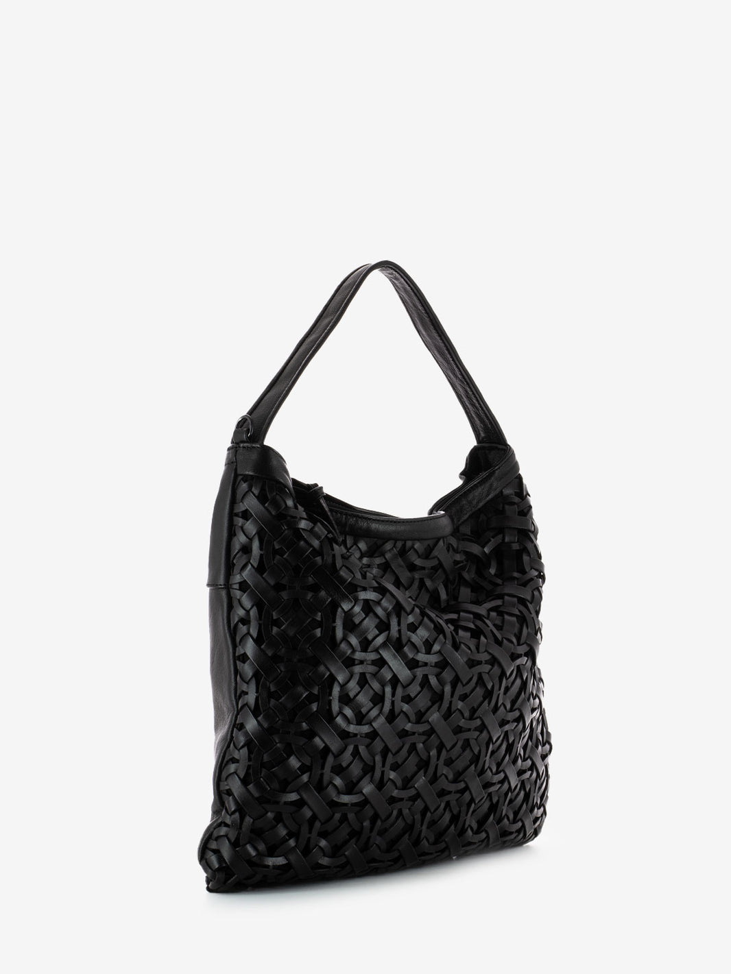 Black Braided Shopper Ring