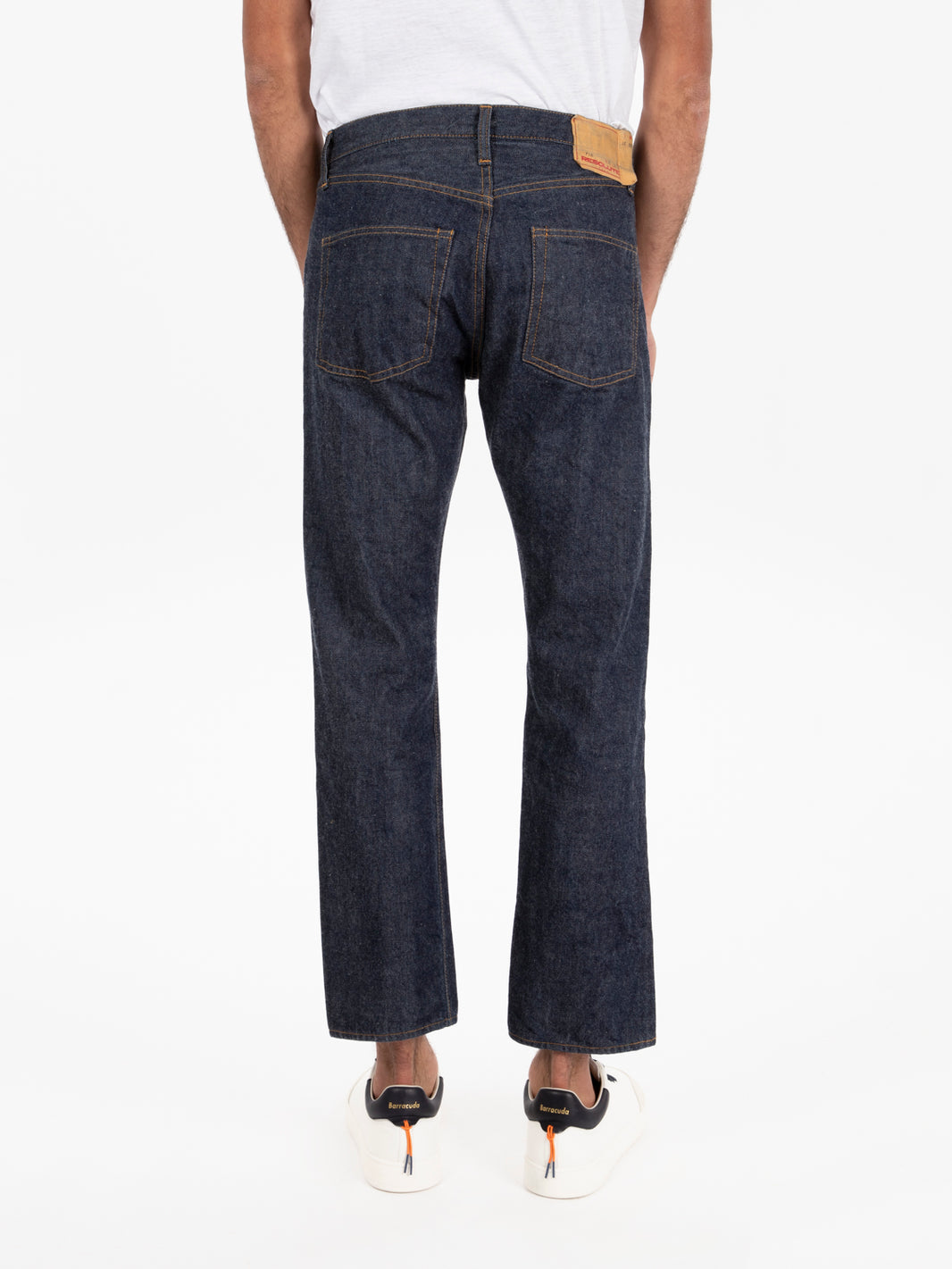 Denim straight pants L31 Woven blu