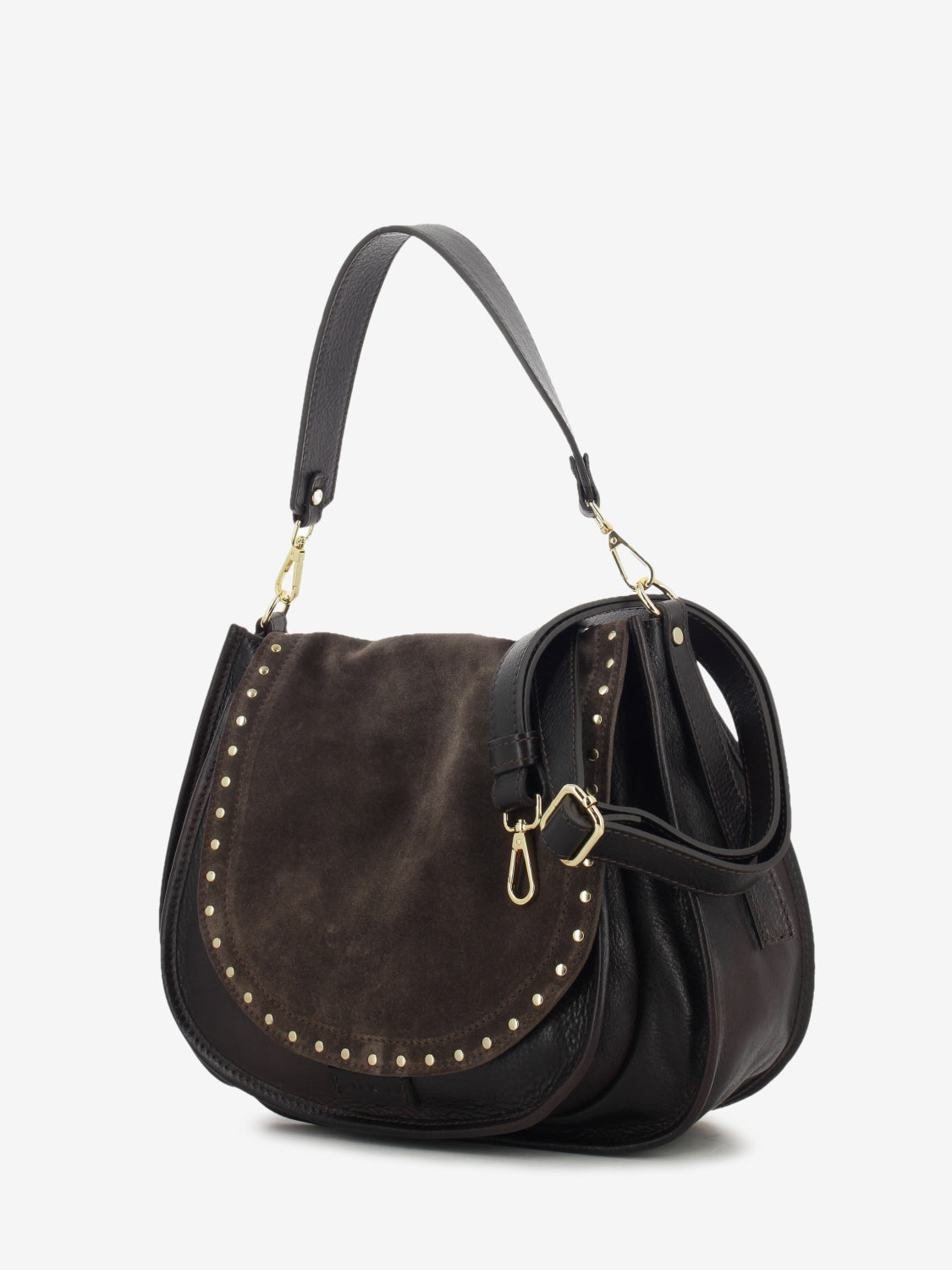 DARK BROWN DOUBLE HEAD BAG 1081MC_007