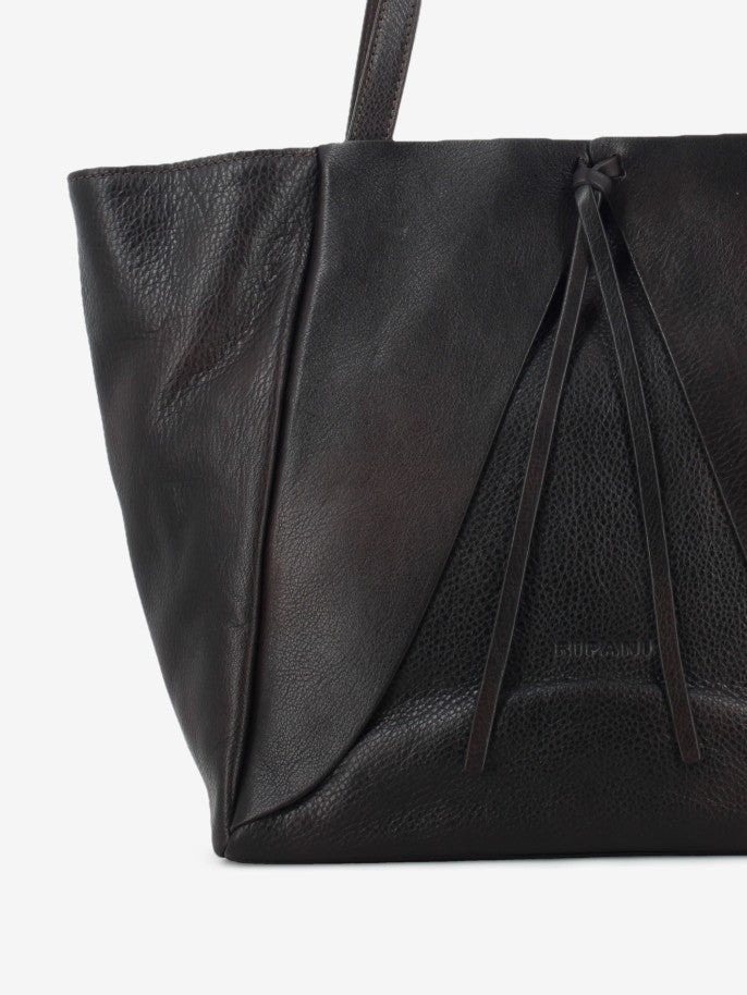 Borsa in pelle testa di moro