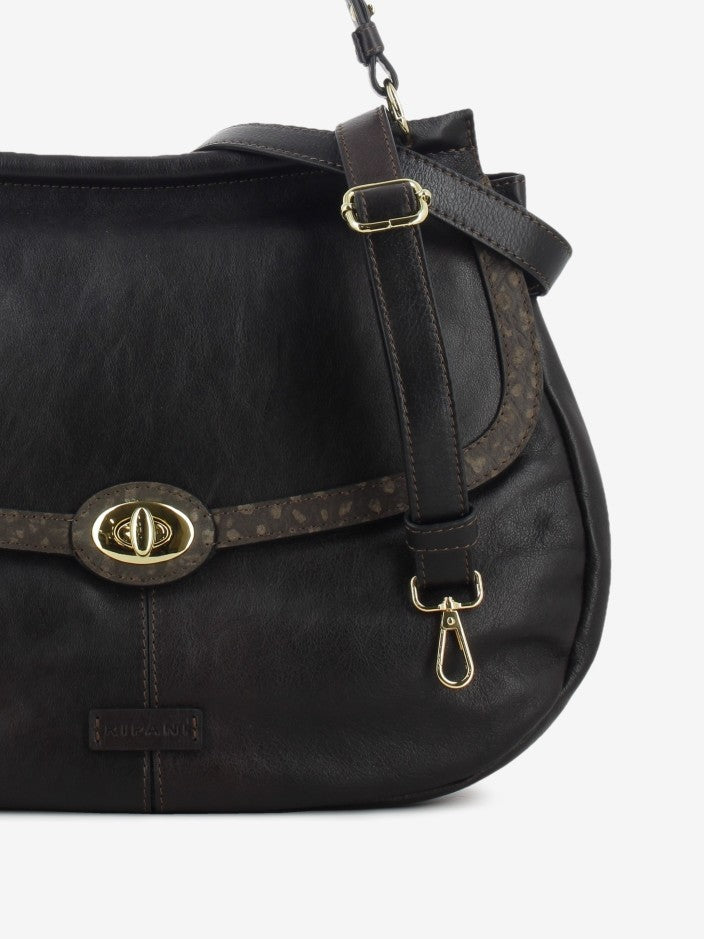 Dark brown leather Lea bag