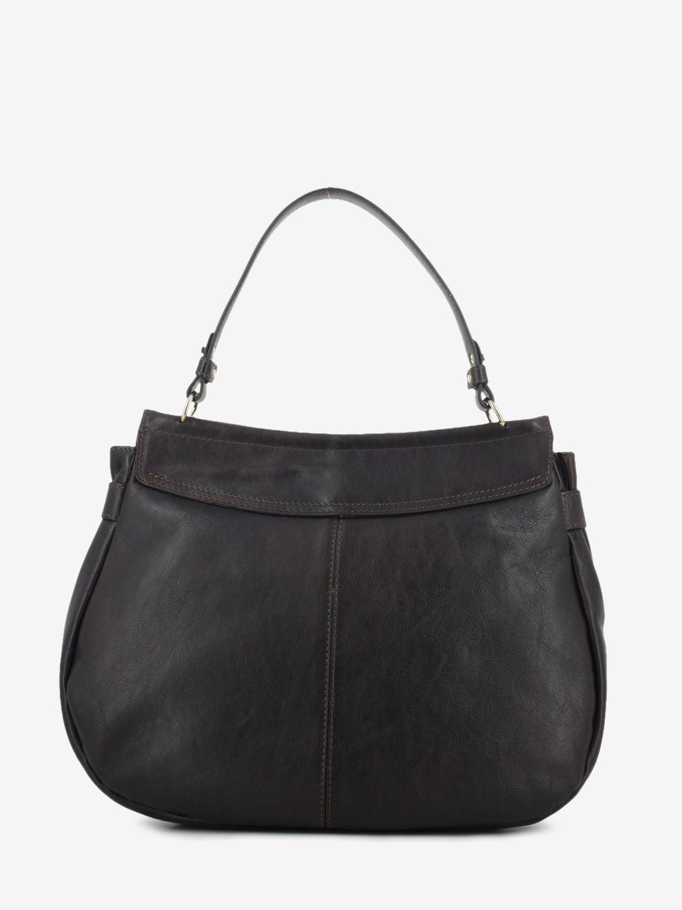 Dark brown leather Lea bag