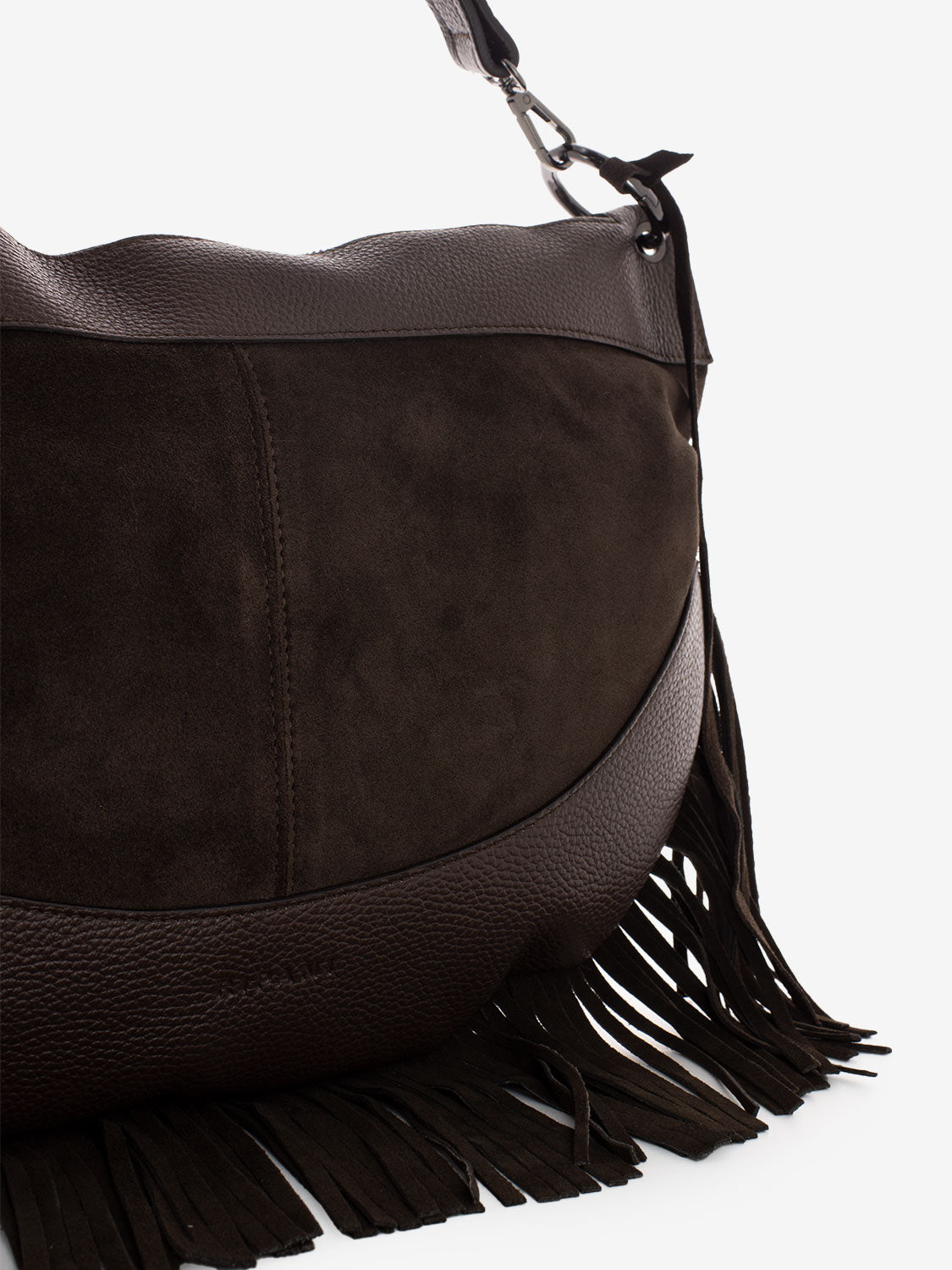 Borsa Sigrid frange cioccolato