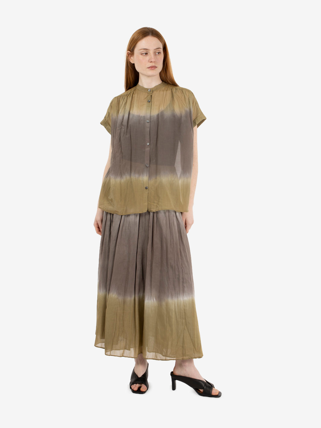 Camicia tie-dye militare / fango