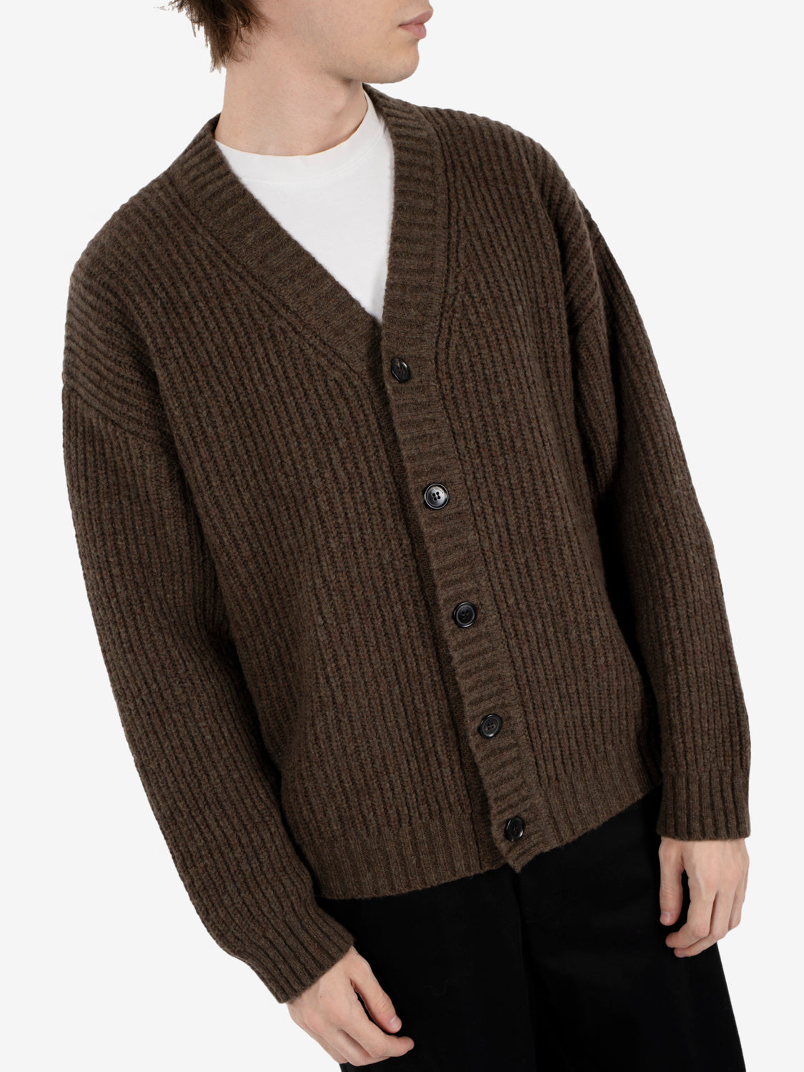 Cardigan costa inglese verde militare