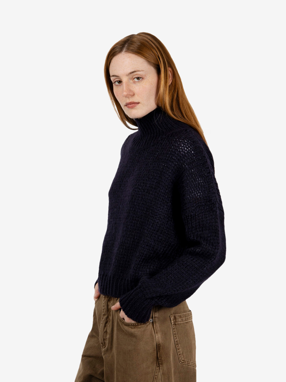 Dolcevita alpaca navy