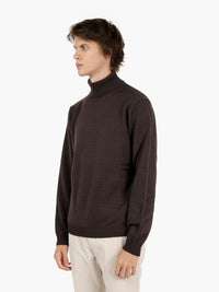 Dark merino wool turtleneck