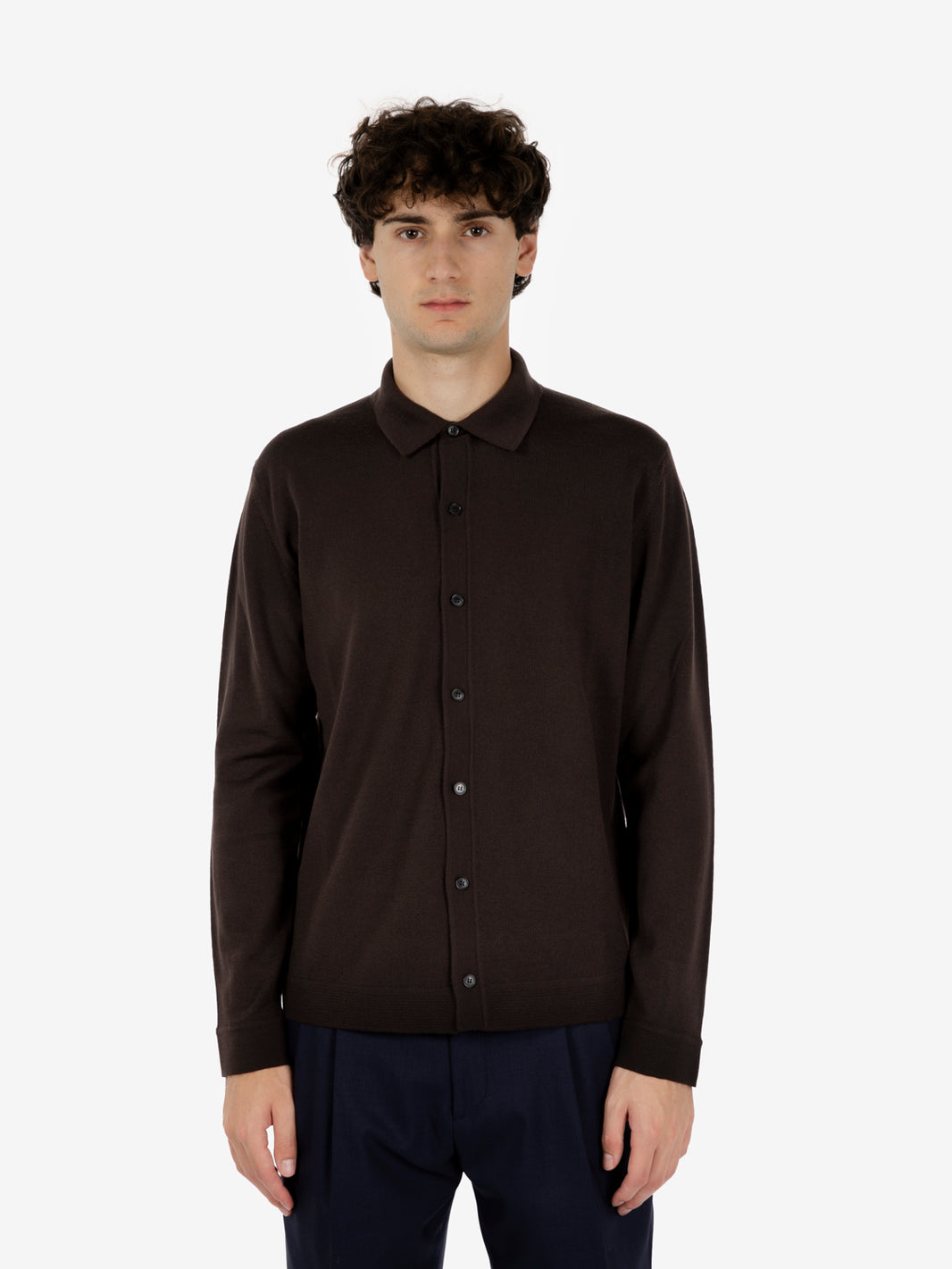 Maglia con colletto moro