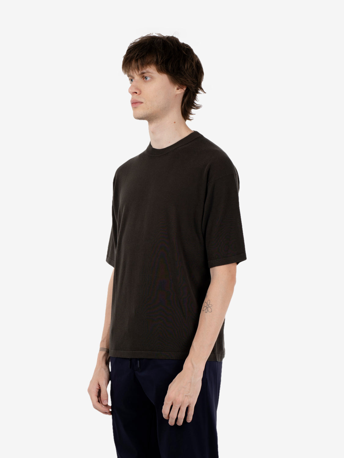 Maglia girocollo comfy fit moro