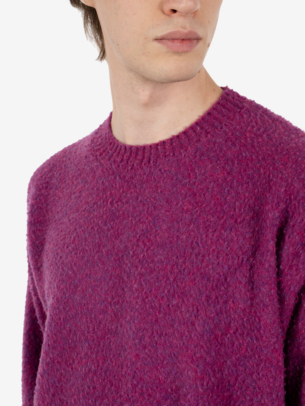Cyclamen Casentino crew-neck sweater