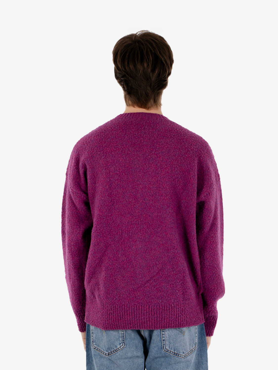 Maglione Casentino girocollo ciclamino