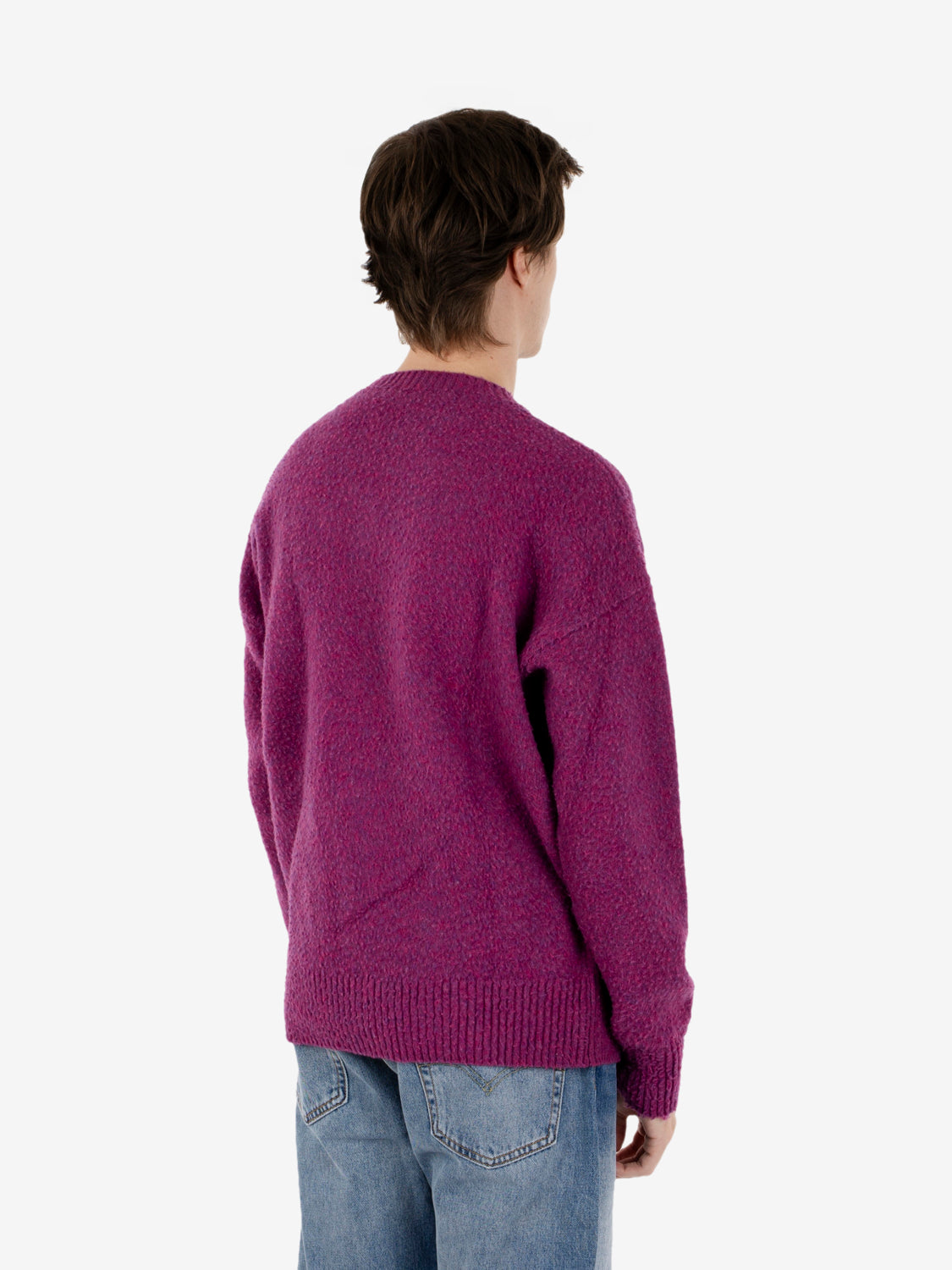 Maglione Casentino girocollo ciclamino