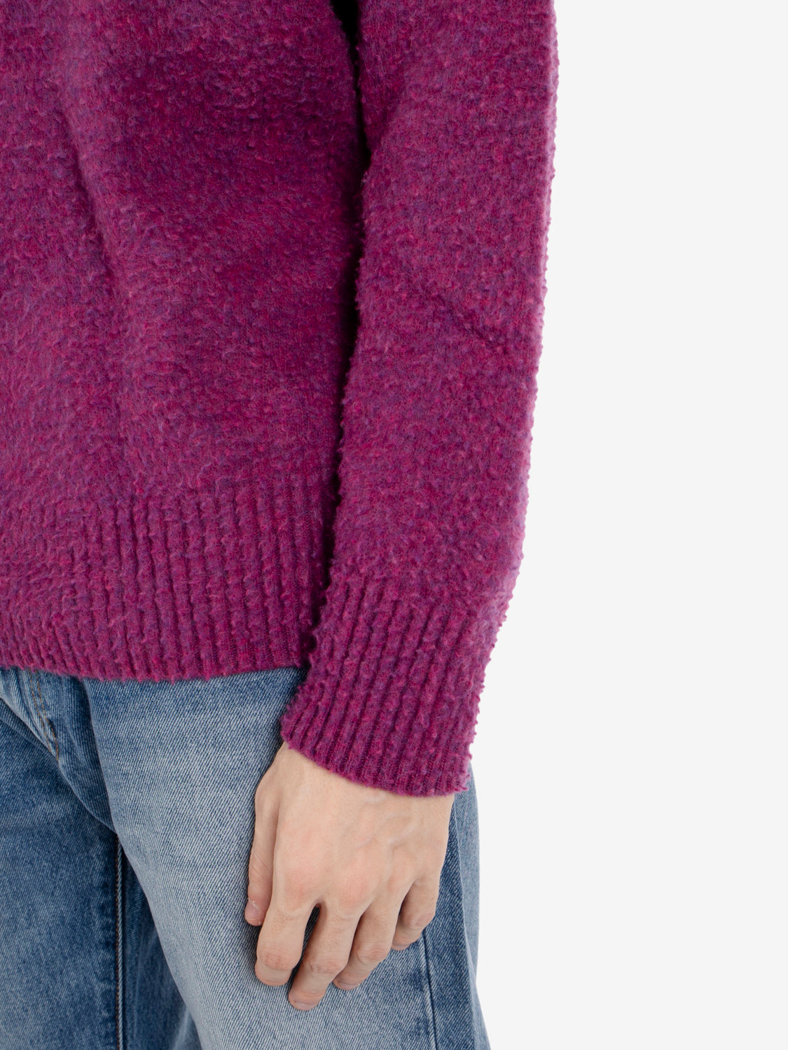 Maglione Casentino girocollo ciclamino
