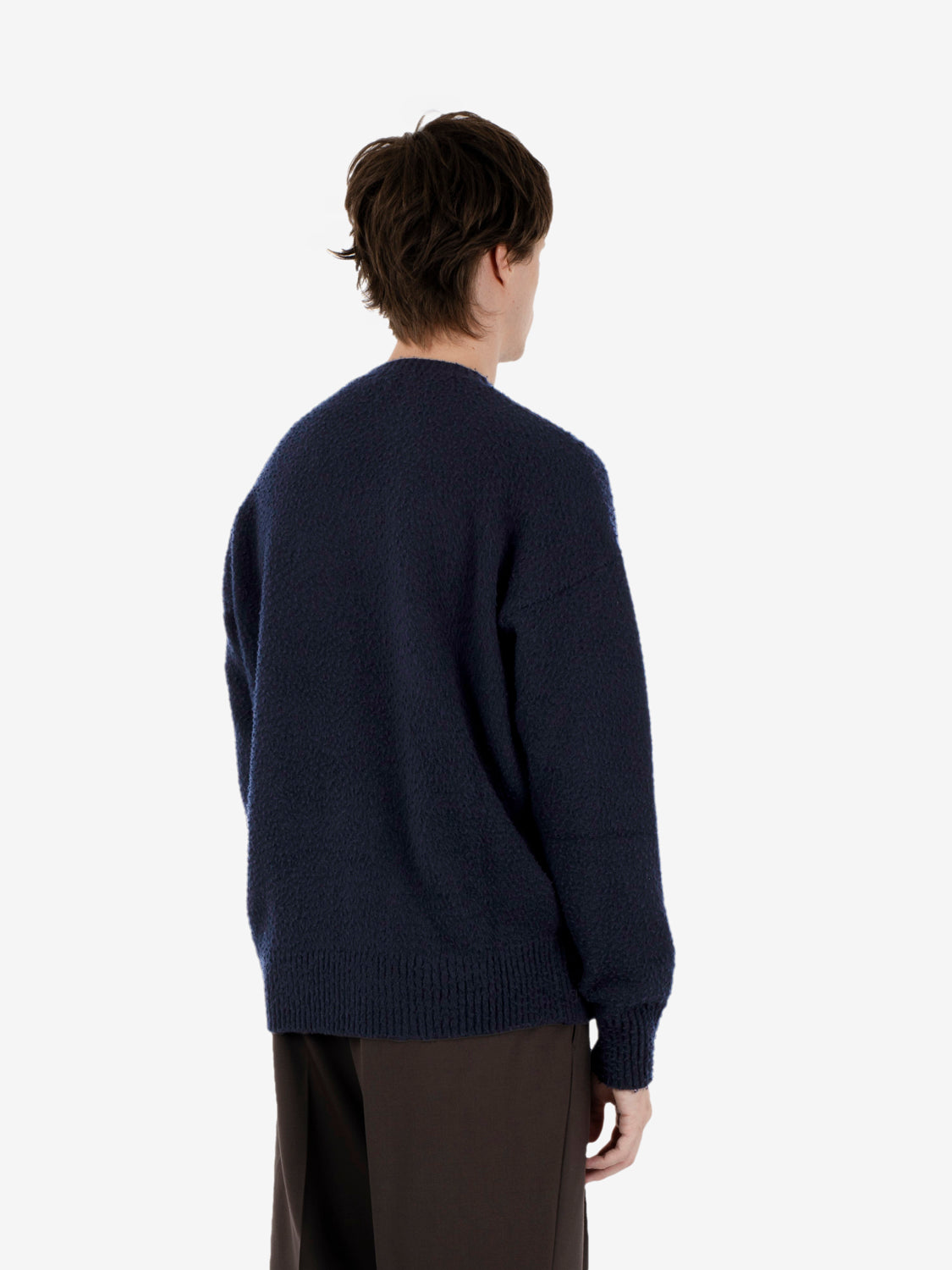 Casentino Crew Neck Sweater in Navy