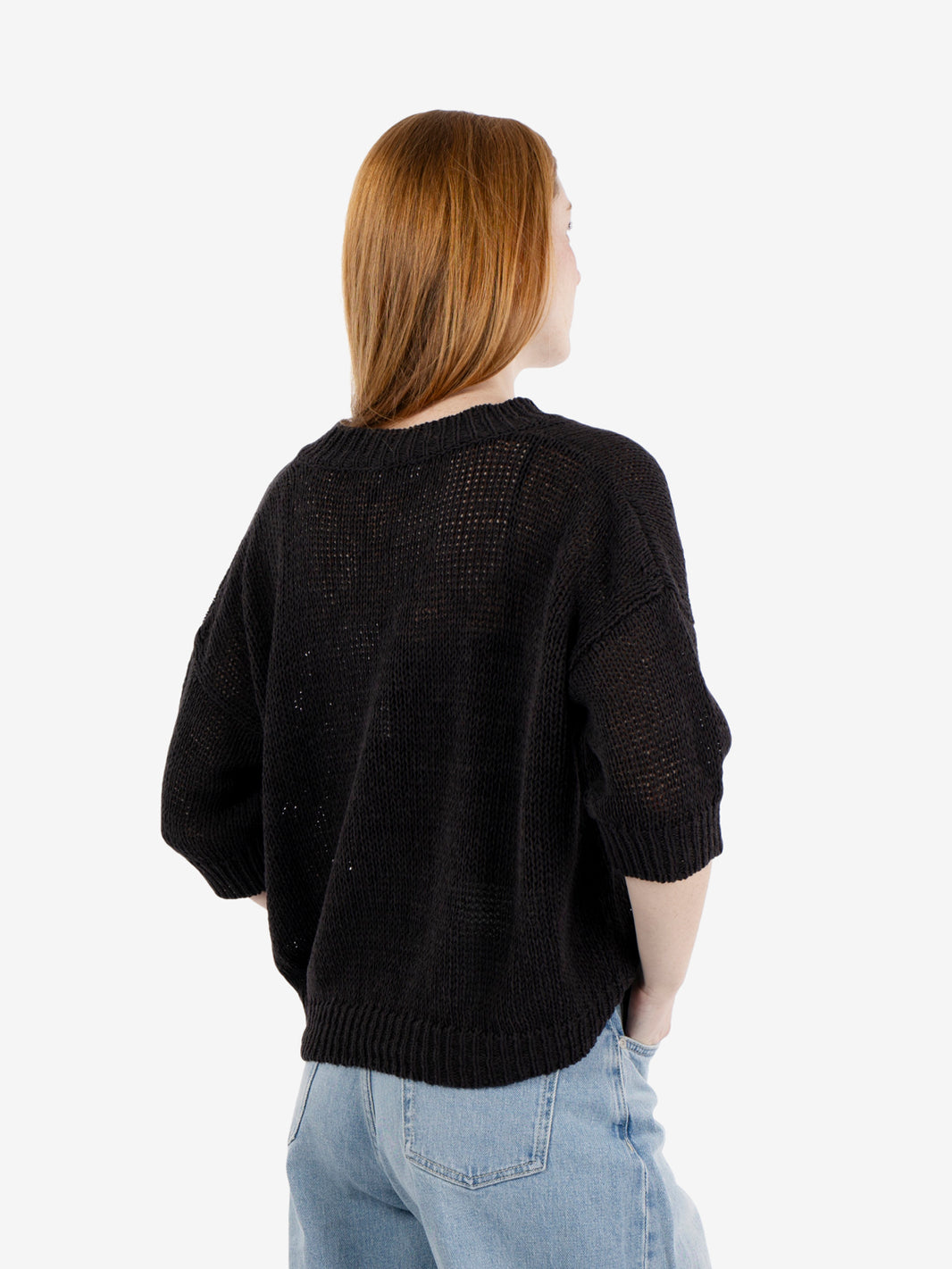 Maglione con scollo a V moro