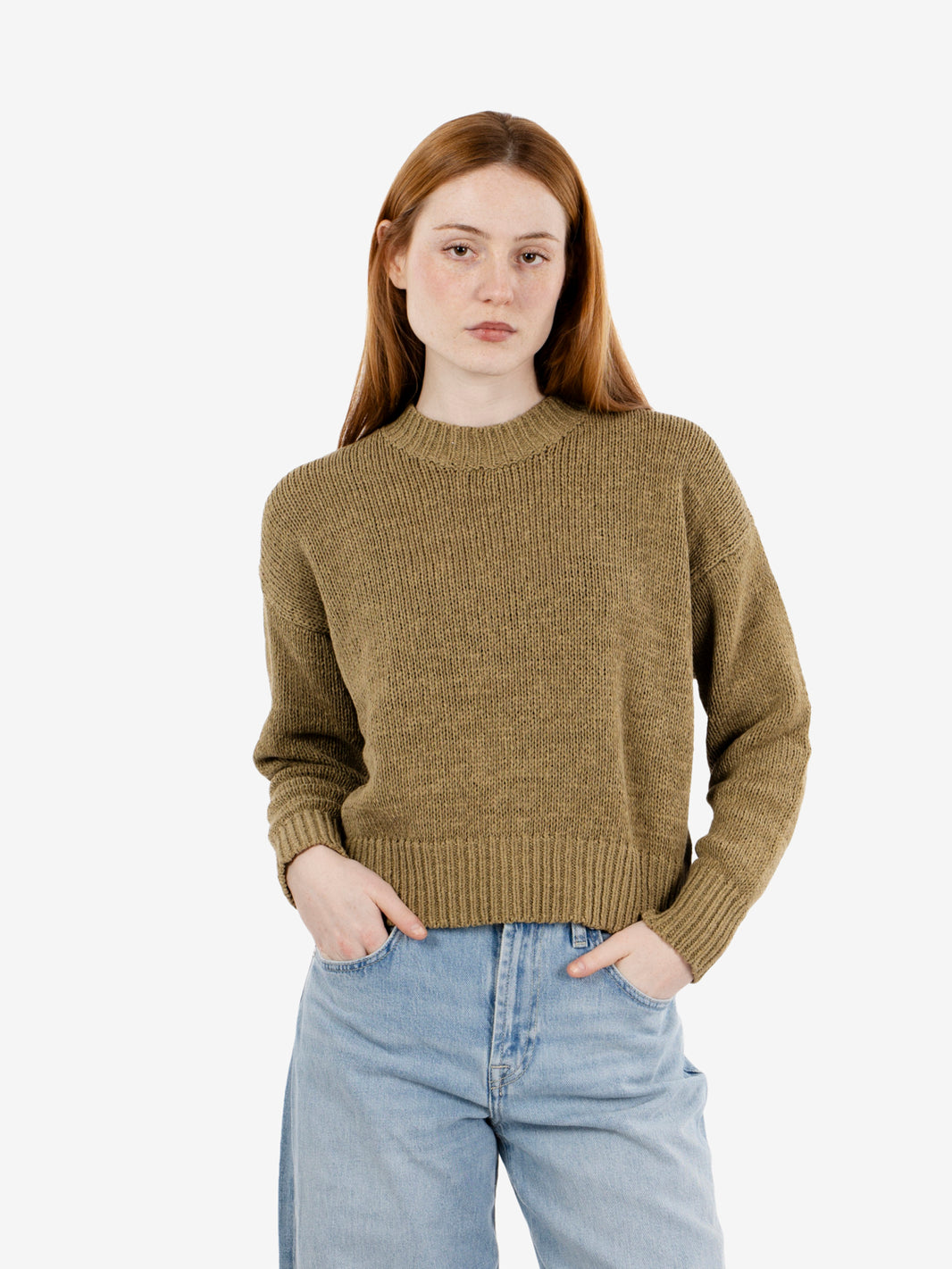 Maglione girocollo militare