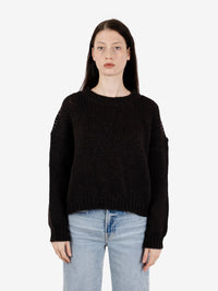 Maglione girocollo moka