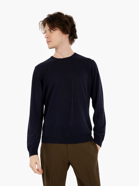 Maglione girocollo navy