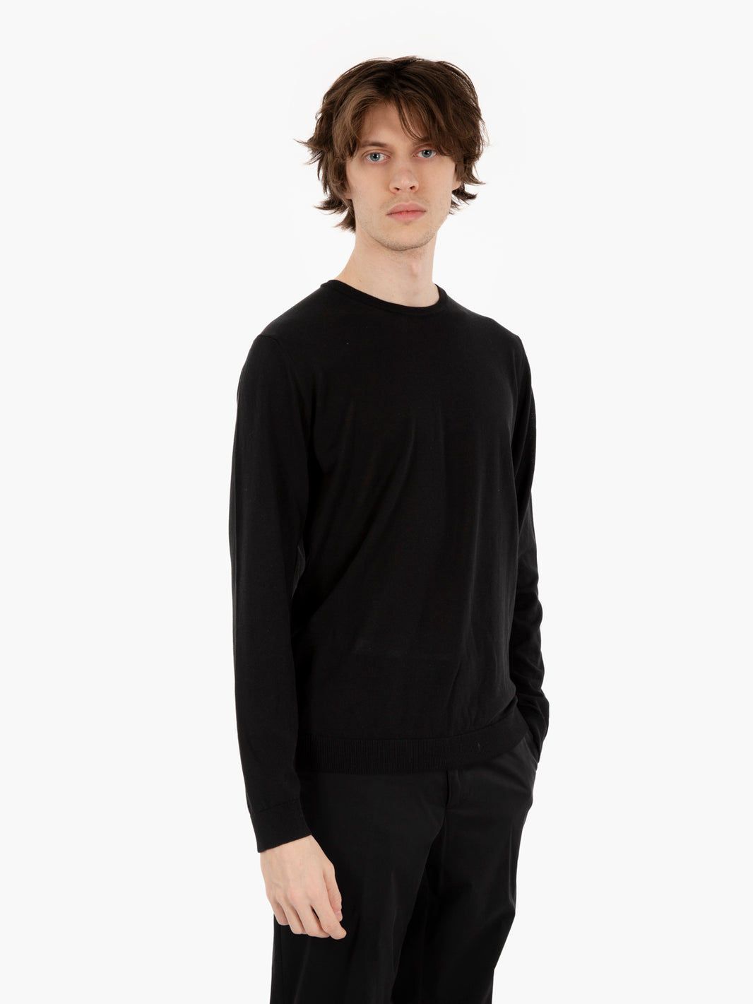 Maglione girocollo nero