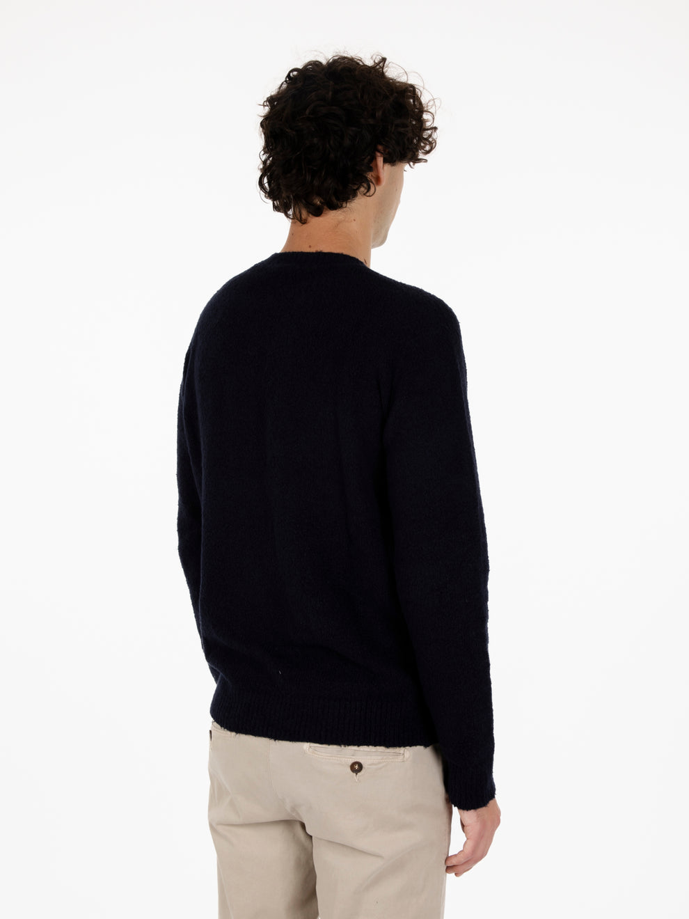 Maglione in misto cotone navy