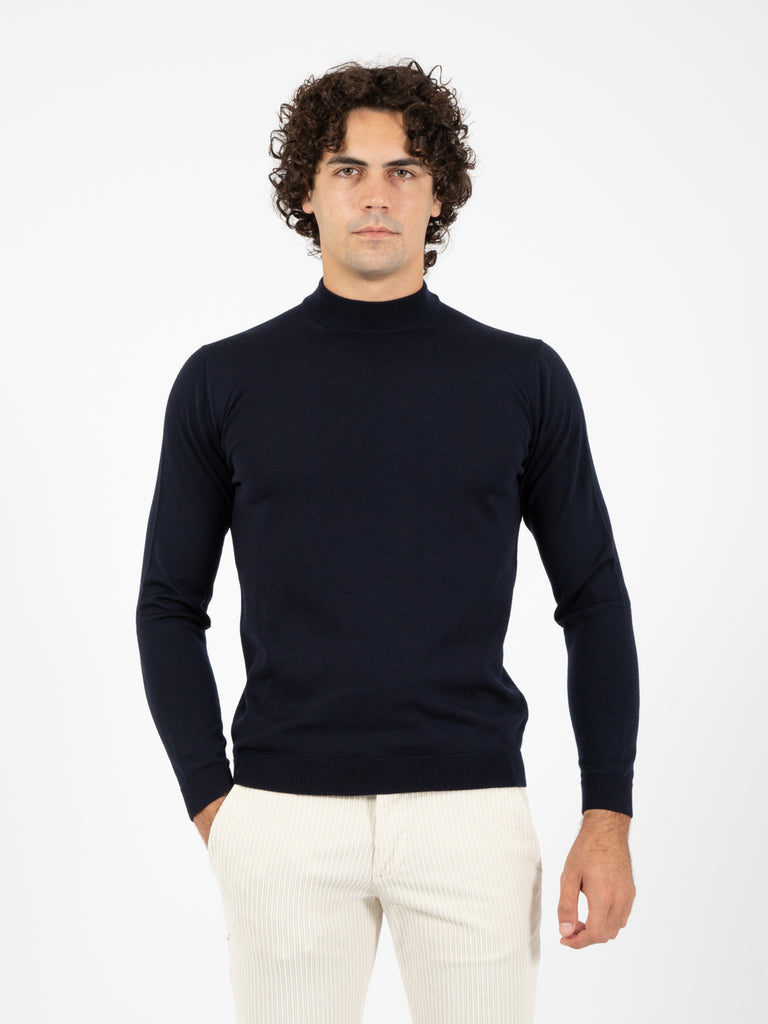 ROBERTO COLLINA - Maglione lupetto navy