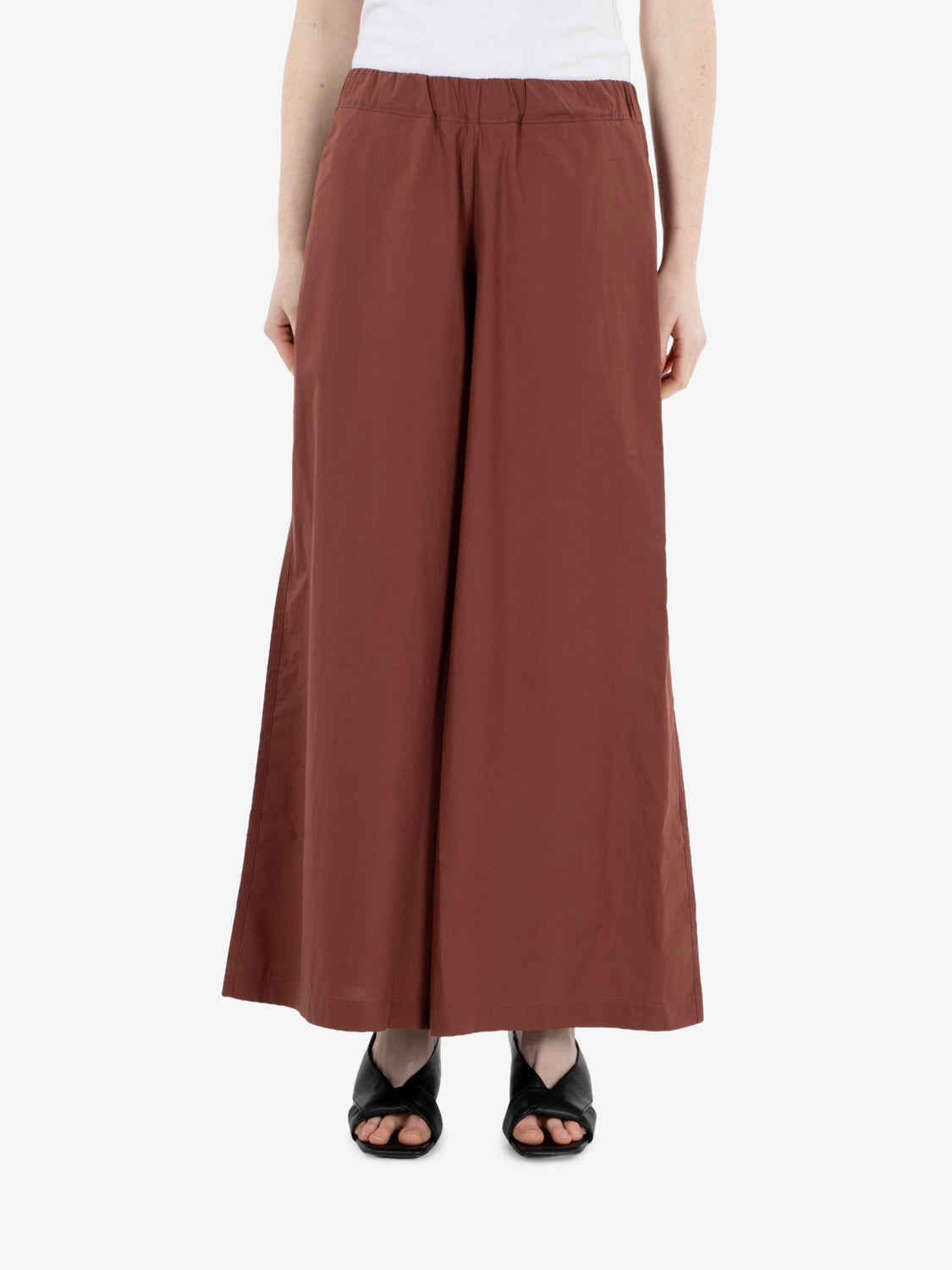 Pantaloni cropped mattone