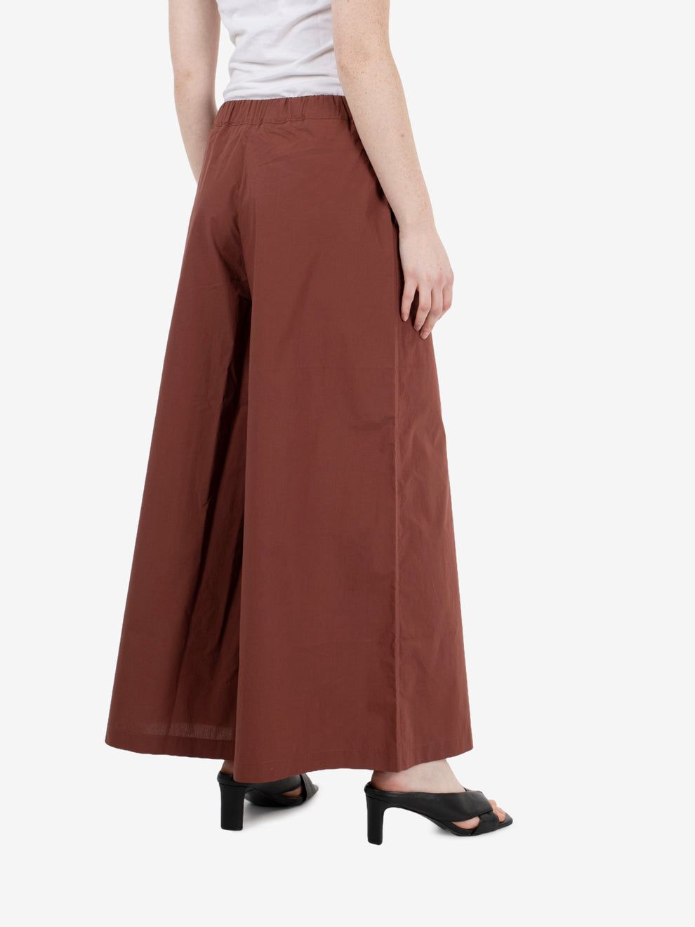 Pantaloni cropped mattone
