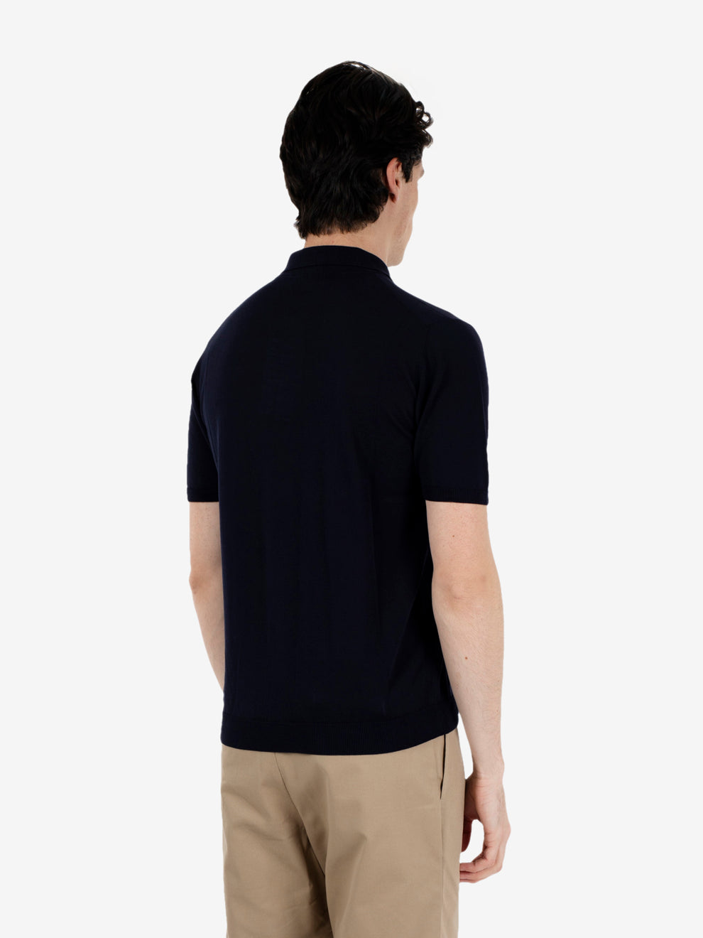 Polo manica corta comfy fit navy