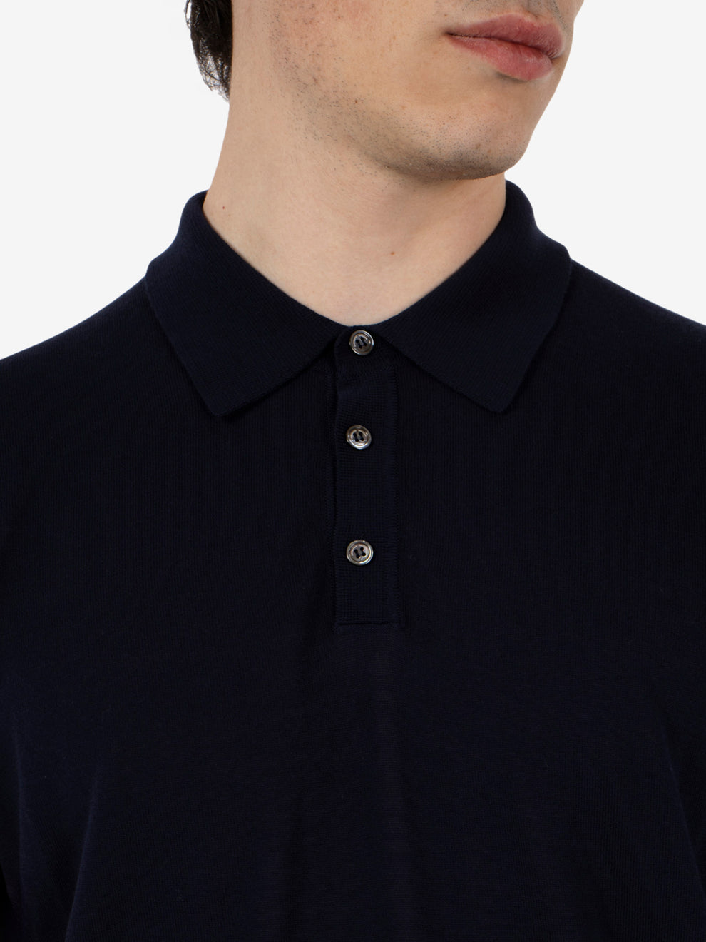 Polo manica corta comfy fit navy